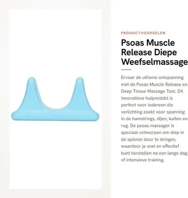 Produktbild von Psoas-Massagegerät – Tiefengewebsmassage – Psoas-Muskulatur