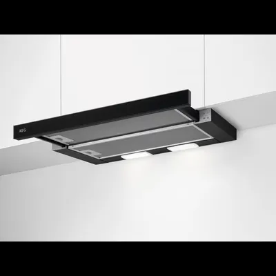 Produktbild von AEG Flachschirm-Dunstabzugshaube / Serie 3000 Extractor / Abluft oder Umluft / 60cm / Schwarz DPK3632B