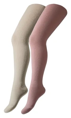 Produktbild von Camano Kinderstrumpfhose ca-soft im praktischen 2er-Pack silver rose 122/128
