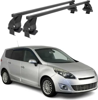 Immagine prodotto di Menabo Dachträger für Renault Scenic mk3 2009-2013 Pre-FL 50kg Stahl Schwarz 2x