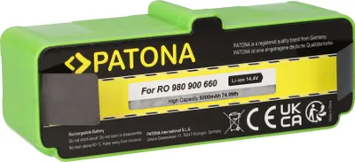 Produktbild von PATONA Akku für Roomba iRobot 681, 696, 896, 966, 980, R 3300