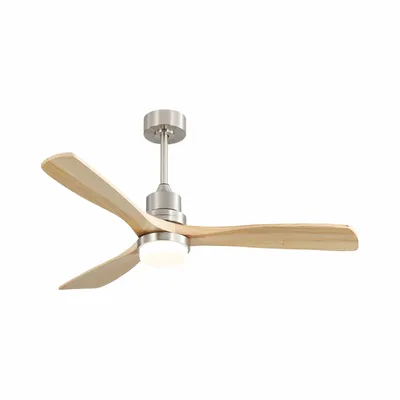 Imagen del producto de Ventilador de techo de 52 pulgadas para dormitorio con luz LED regulable