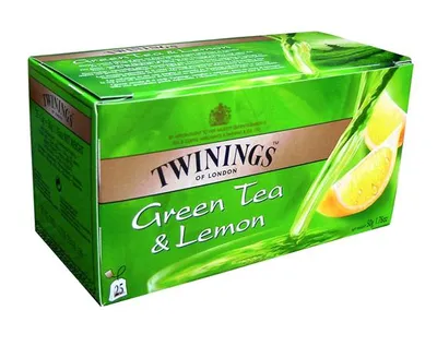 Obrázek produktu pro TWININGS Zelený čaj "Green Tea & Lemon", citrón, 25x1,6 g