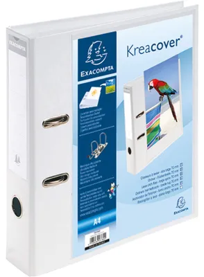 Produktbild von Exacompta Ordner KreaCover 53789E A4 70mm PVC weiß