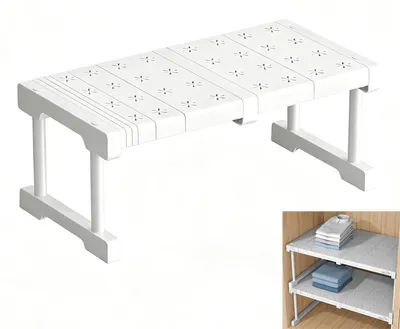 Ausziehbarer Regaleinsatz, Breite 24 cm, Länge 27-38 cm