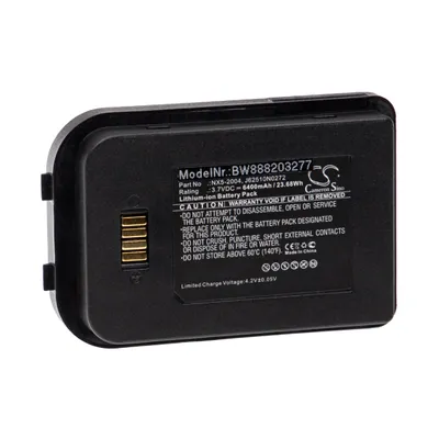 Produktbild von vhbw Akku kompatibel mit Nautiz X5 eTicket Barcodescanner POS (6400 mAh, 3,7 V, Li-Ion)