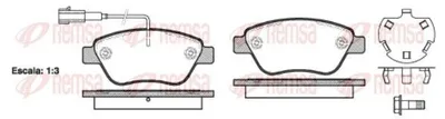 Produktbild von REMSA Bremsbeläge Satz Vorne Bremsklötze für OPEL Corsa D Schrägheck (S07) 0858.32