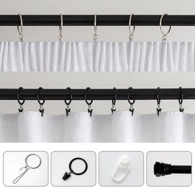 Productafbeelding van Transparante Raamgordijnen, Vitrage met Plooiband, Moderne Decoratieve Gordijnen voor Slaapkamer en Woonkamer, Set van 2, 140x215cm, Wit