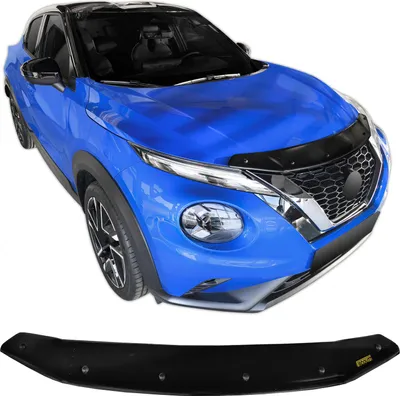 Produktbild von SCOUTT | Motorhaube Windabweiser Insekten Steinschlagschutz Für Nissan Juke Ab 2019, Aerodynamisch, Einfache Montage, Getönt, Spezielle Halterungen Für Die Haube (Ohne Bohren)