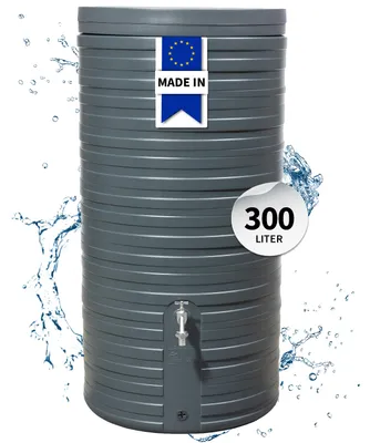 Productafbeelding van GARANTIA NORDIC regenwatertank 300 L graphite grey incl. deksel