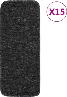 Produktbild von Antirutsch Stufenmatten 15 Stk. 60x25 cm Anthrazit Rechteckig