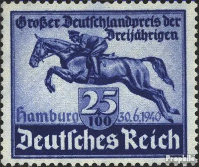 Produktbild von Briefmarken Deutsches Reich 1940 Mi 746 (kompl.Ausg.) gestempelt Das blaue Band