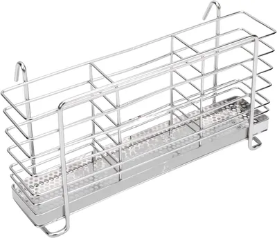 Produktbild von Utensilien-Trockenständer aus Edelstahl, praktischer Abflussorganizer für Küche und Duschraum