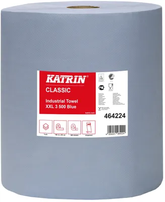 Immagine prodotto di KATRIN® 223000210 Salviette - 2 rotoli da 500 fogli, 38 x 38 cm, 3 veli