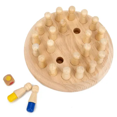 Produktbild von Memory Match Schachspiel,Schachspiel,Schachspiel aus Holz,Tischschachspiel,Kinder Brettspiel