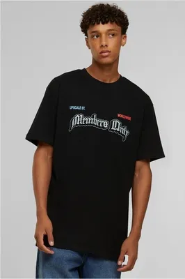 Obrázek produktu pro Pánské tričko Mr. Tee Only Members Oversize Tee black - S