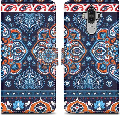 Immagine prodotto di Cadorabo Custodia protettiva per Huawei MATE 9 Custodia Design Blu Custodia per telefono cellulare Custodia protettiva Custodia magnetica Custodia Cover