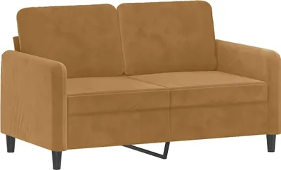 Produktbild von vidaXL 2-Sitzer-Sofa Braun 120 cm Samt