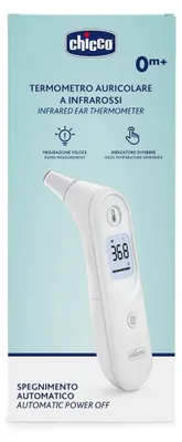 Immagine prodotto di Termometro auricolare Chicco trasparente per bambini, trasparente, taglia unica