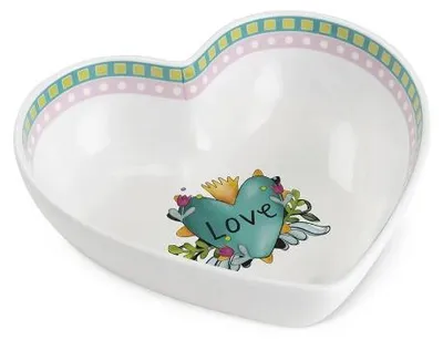 Zdjęcie produktu dla EGAN Love Turkusowa misa dekoracyjna 23×6,5 cm