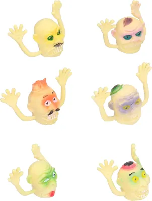 Immagine prodotto di Mini marionette da dito, scherzo del mostro, giocattolo di Halloween per la festa, regalo per bambini