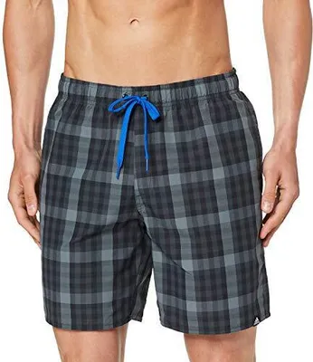 Produktbild von adidas Herren Check SH ML Swimsuit, Black/Blue, S