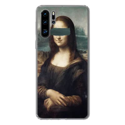 Produktbild von MuchoWow® Handyhülle Schutzhülle Hülle für Huawei P30 Pro Mona Lisa - Leonardo da Vinci - Blau Silikon Softcase Handy Hülle - Schutzdeckel