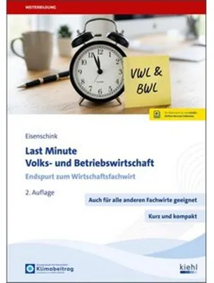 Produktbild von Last Minute Volks- und Betriebswirtschaft