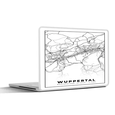 Produktbild von MuchoWow® Laptop Aufkleber Sticker Cover Stadtplan - Wuppertal - Karte 31x22.5 cm - Laptop-Deko