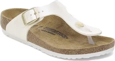 Produktbild von Birkenstock Gizeh Kids BS Flip-Flops Electric Metallic Pearl, anatomische Kork-Latex-Innensohle, verstellbarer Riemen