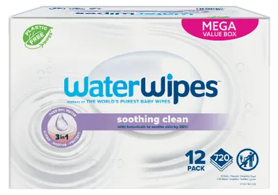 Productafbeelding van Waterwipes Billendoekjes - Soothing (12 x 60 stuks)