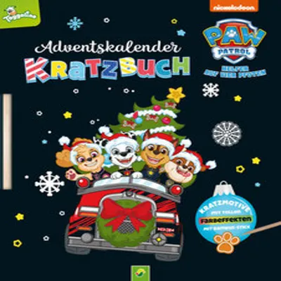 Produktbild von PAW Patrol Adventskalender Kratzbuch