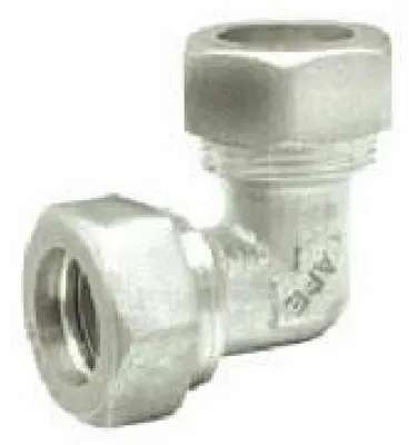 Image de Coud coudé en laiton, avec bague de diamètre 10