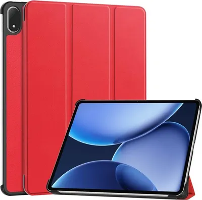Produktbild von OnePlus Pad 3 Hülle - Coverup Tri-Fold Ständer Klapphülle mit Schlaf/Wach-Funktion - Rot