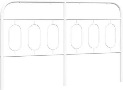 Produktbild von vidaXL Ersatz-Kopfteil Metall Weiß 140 cm