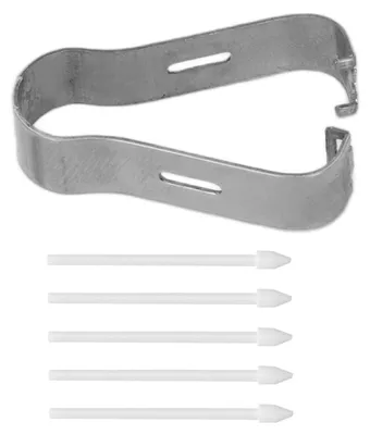 Immagine prodotto di 5 punte di ricambio per stylus, precise, sensibili, antigraffio, portatili, di colore bianco