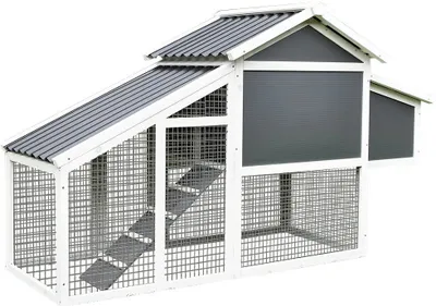 Image de Melko Poulailler Pondoir à œufs Cage pour petits animaux Poulailler Nid de ponte Enclos libre Volière