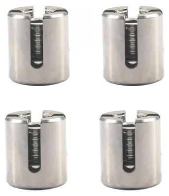 Productafbeelding van Kabelklemmen - Touwklem Clips - Staalkabels Bevestigen - 316 RVS Marine Grade - 6mm - Zilver