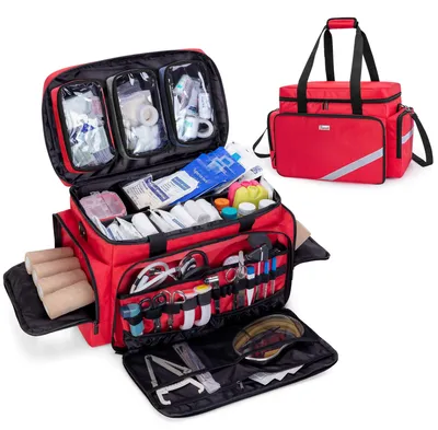 Produktbild von Omgoods – Professionelle Erste-Hilfe-Tasche, leer, mit Fächern und rutschfestem Boden