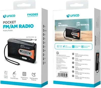 Produktbild von Unico Fn2065 Tragbares Radio Durchsichtig One Size / EU Plug 220V Durchsichtig One Size