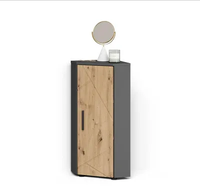 Produktbild von Midischrank Livinity Ronco Anthrazit/Artisan-Eiche 33 x 81 cm mit 1 Tür, Model 62530
