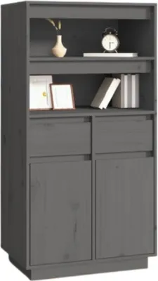 Image de Highboard 40 x 60 x 116 cm pin massif gris