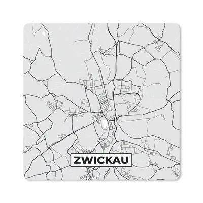 Produktbild von MuchoWow® Mauspad Mousepad Deutschland - Stadtplan - Zwickau - Karte 30x30 cm - Mousepads - Maus Mat - Pad - Mausunterlage - Gaming