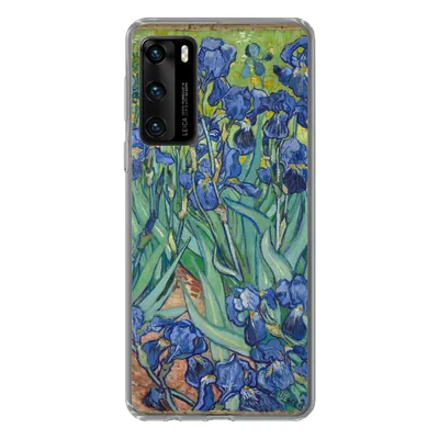 Produktbild von MuchoWow® Handyhülle Schutzhülle Hülle für Huawei P40 Schwertlilien - Vincent van Gogh Silikon Softcase Handy Hülle - Handytasche