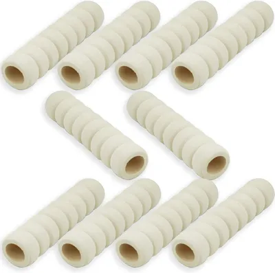 Imagen del producto de Protectores para manijas de puertas, 10 unidades, espuma suave, color beige, para la seguridad infantil