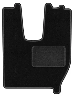 Image de Tapis conducteur en moquette pour Iveco S-WAY 2019- (camion) – 1 pièce, noir, sur mesure – Wielganizator LUX