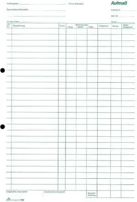 Produktbild von RNK Aufmaßblock A4 100Bl 4002871130202