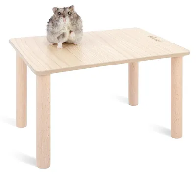 Immagine prodotto di Piattaforma in legno per piccoli animali, dimensioni 30x21x15 cm, colore burlywood