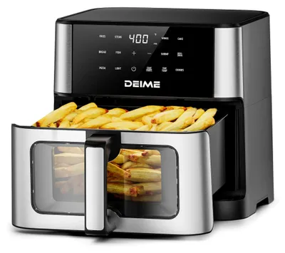 Heißluftfritteuse 10 L, 1800 W, 10 Funktionen, Temperatur bis 200 °C