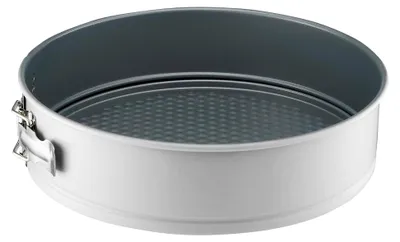 Produktbild von Runde Springform 26 cm mit abnehmbarem Rand aus Kohlenstoffstahl in Grau